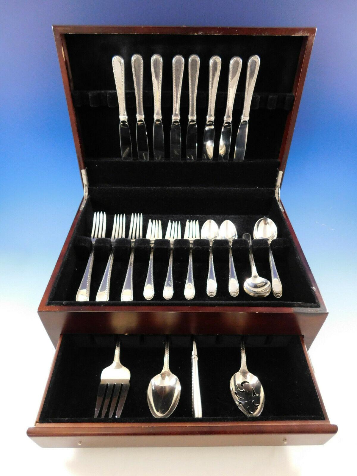Winslow by Kirk-Stieff sterling silver flatware set, 44 pieces. This set includes:

8 knives, 9 1/4