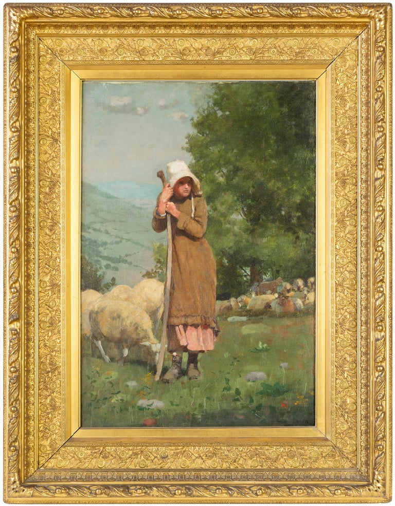 <i>The Shepherdess</i>, 1879, by Winslow Homer