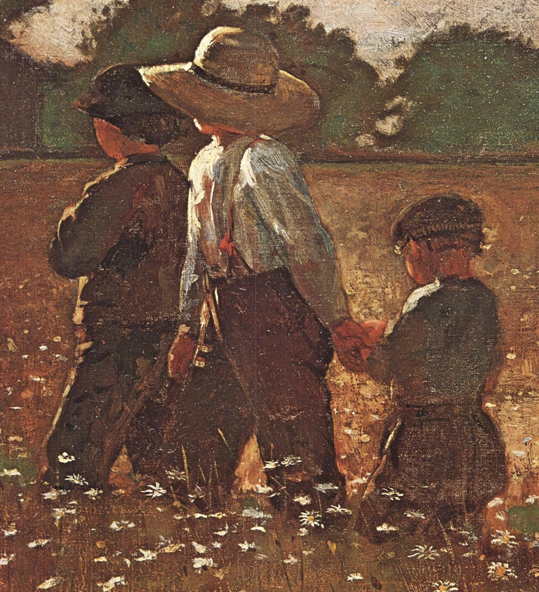 1979 Winslow Homer 'In the Mowing' Modernism Offset Lithograph For Sale 1