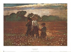 1979 Winslow Homer 'In the Mowing' Modernism Offset Lithograph