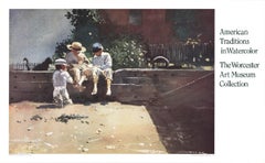 1986 After Winslow Homer 'Boys and Kitten' Realism Multicolor,Brown USA Offset 