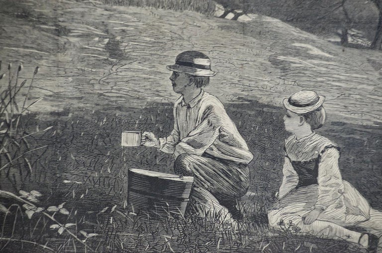 This Winslow Homer woodcut engraving entitled 