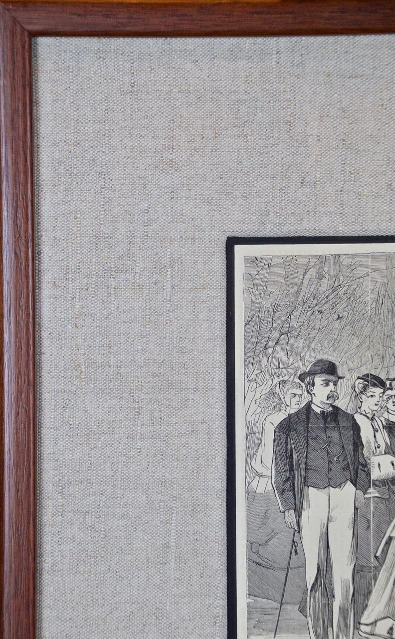 Winslow Homer Holzschnitt-Stickerei „Der Morgenspaziergang“ aus dem 19. Jahrhundert im Angebot 4