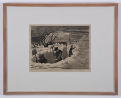 Adirondack snow scene, Winslow Homer, 1971, Birds