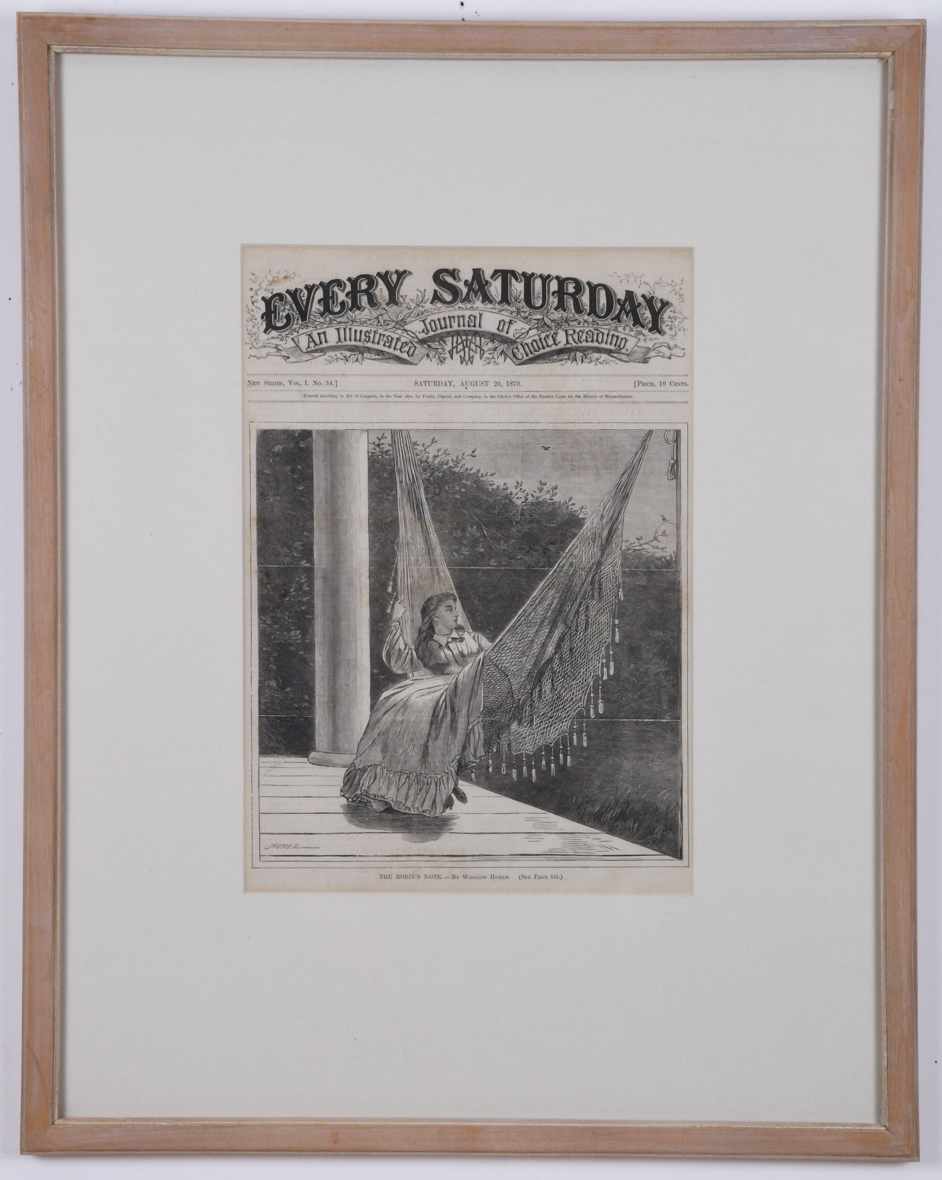 Antique Vintage Artwork, ink on paper, Signed, 20th Century, Framed
