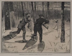 Caccia al cervo negli Adirondacks, inverno 1971, neve alta
