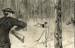 Élevage de cerfs dans les Adirondacks à l'hiver