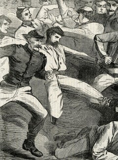 Holiday in Camp -- Soldiers Playing "Foot-Ball"