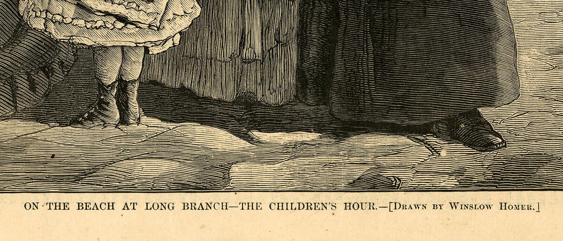On the Beach at Long Branch - The Children's Hour For Sale 1