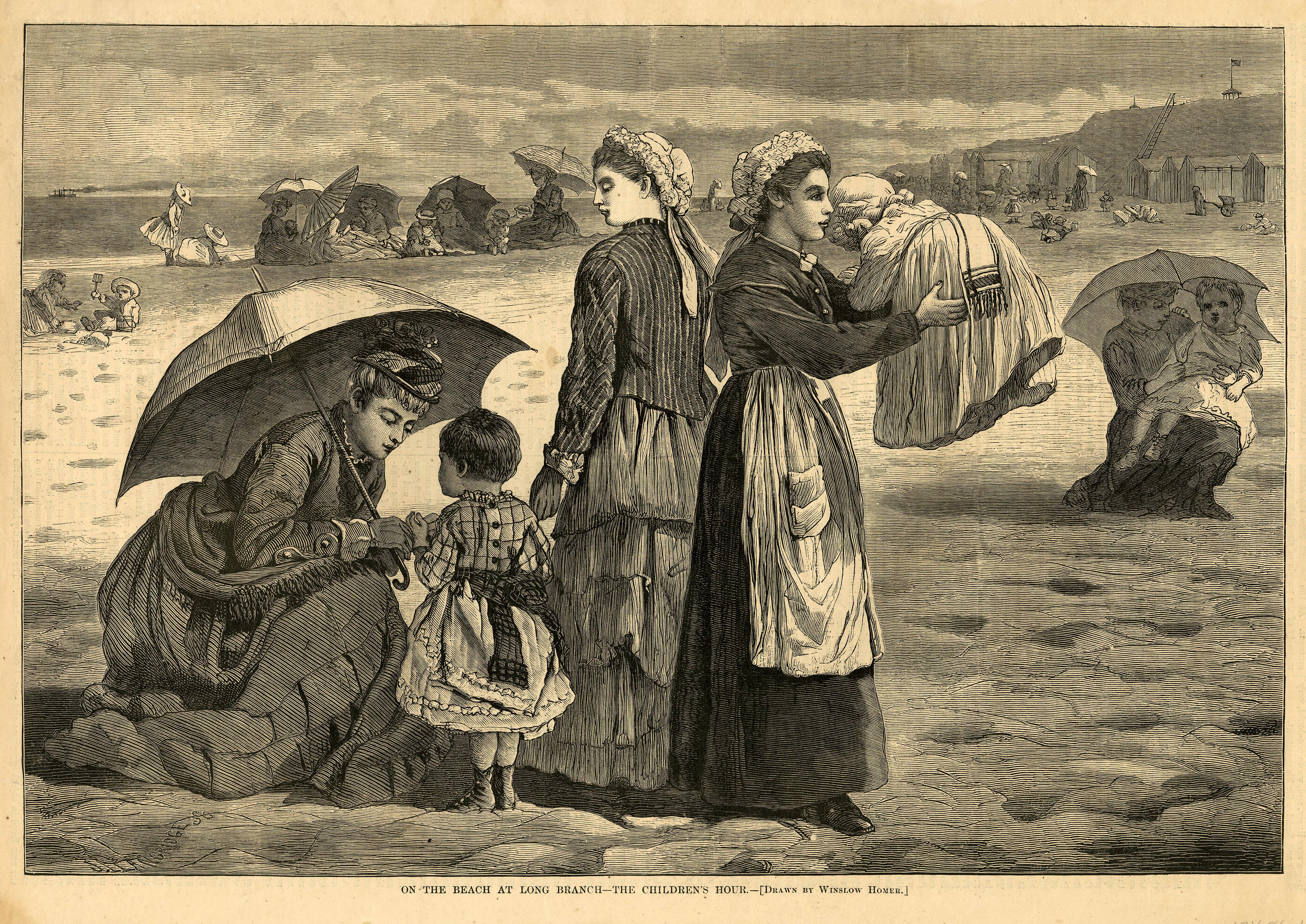 On the Beach at Long Branch - The Children's Hour