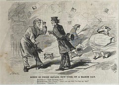 "Escena en Union Square, Nueva York, un día de marzo