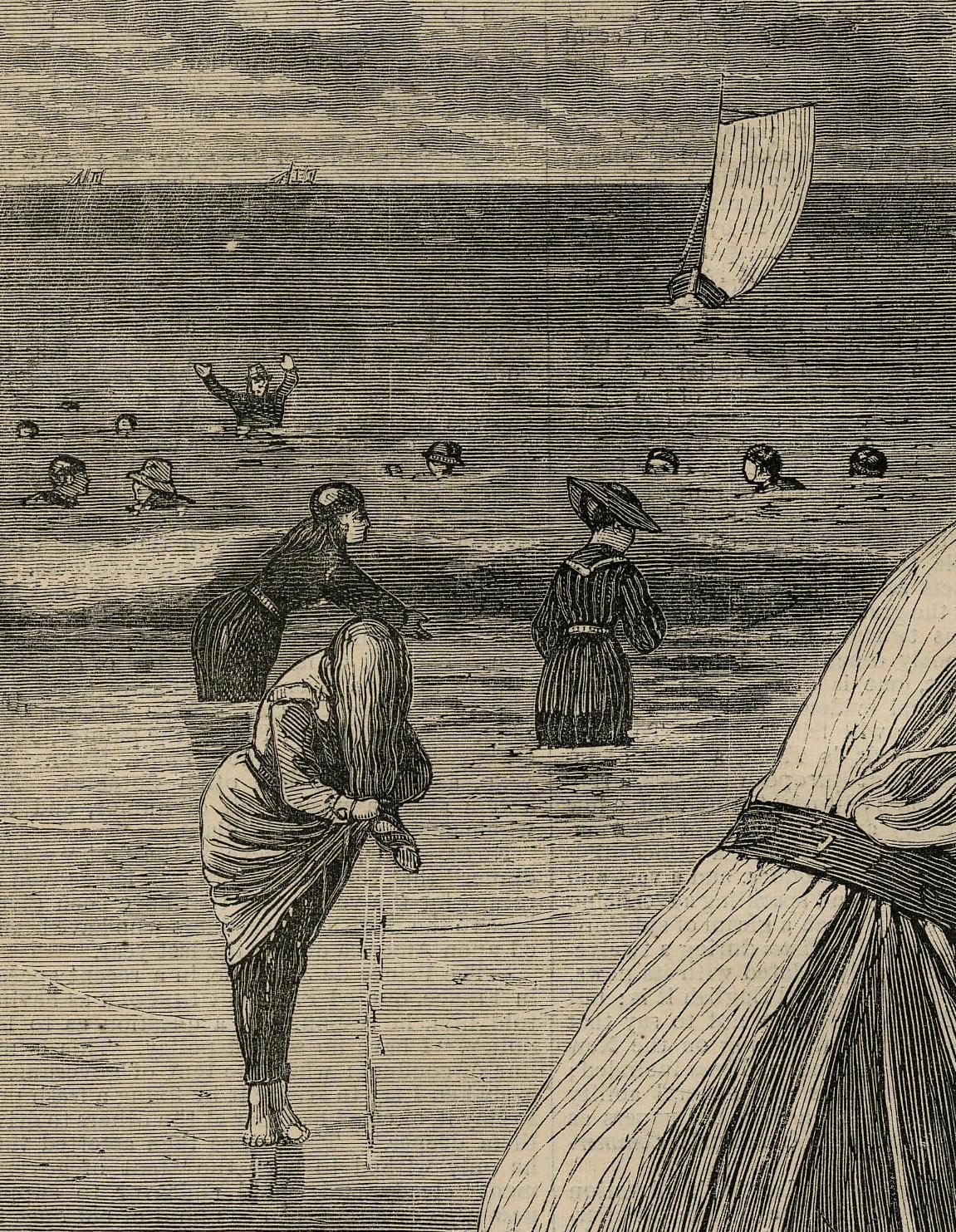 The Bathers - American Realist Print by Winslow Homer