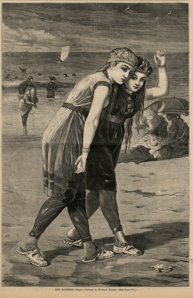 Winslow Homer Figurative Print - The Bathers
