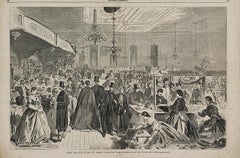 Antique THE GREAT FAIR GIVEN AT THE CITY ASSEMBLY ROOMS, NEW YORK, DECEMBER, 1861