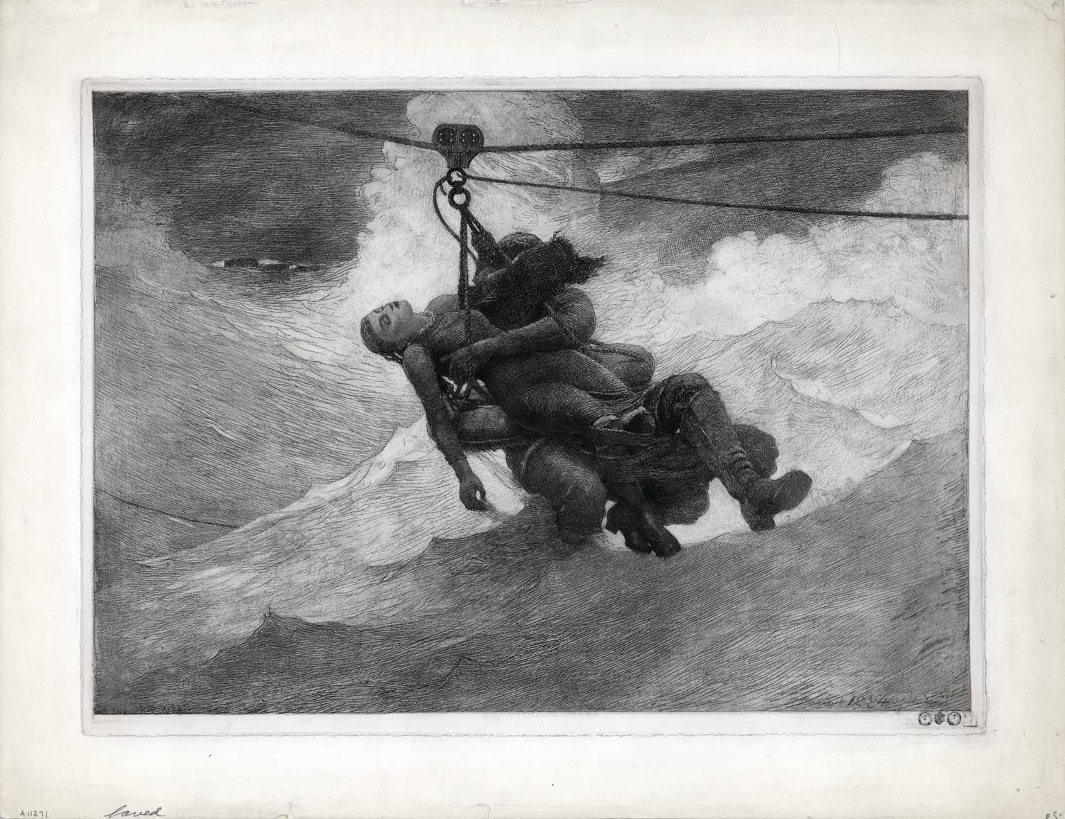 The Life Line - Print by Winslow Homer