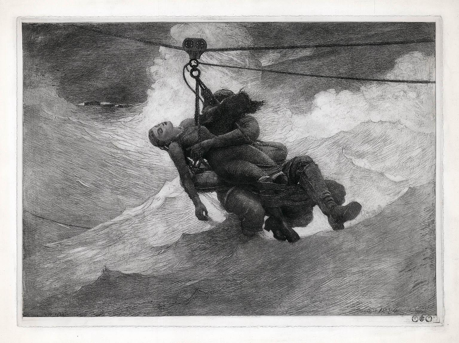 Winslow Homer Print - The Life Line