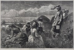 Young children picking berries, 1874, Winslow Homer