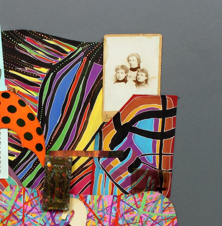 Winslow Tee - Contemporary Mixed Media Painting Found Object Film ...