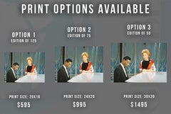 Nat King Cole and Dinah Shore Performing Together Fine Art Print