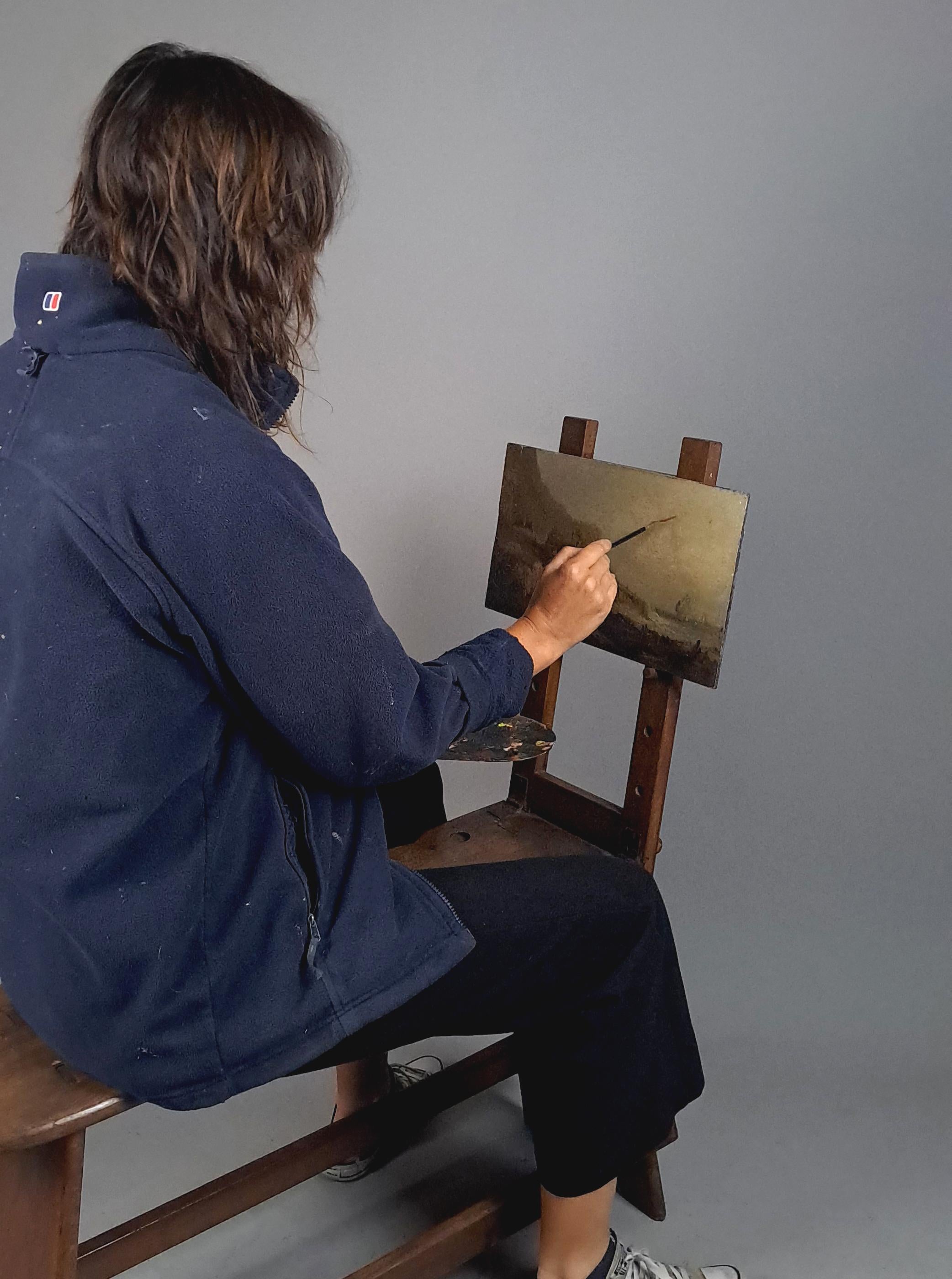 Cavalletto Winsor & Newton Painting Warwickshire 1910 ca. In condizioni buone in vendita a Heathfield, GB