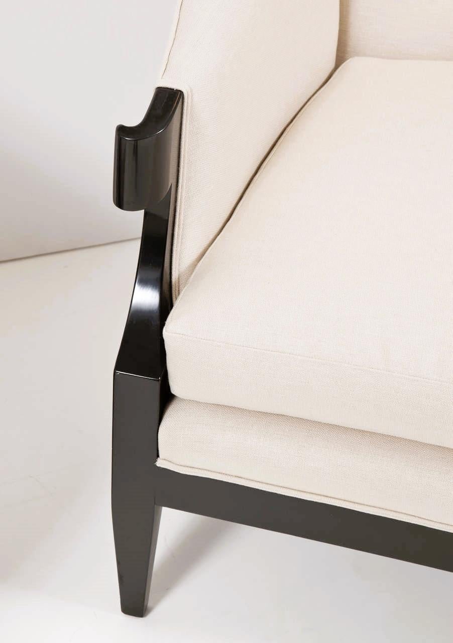 Mid-Century Modern Winsor White & William Millington for Baker Club Chairs For Sale
