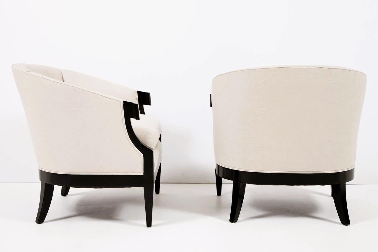 Winsor White & William Millington for Baker Club Chairs In Good Condition For Sale In Dallas, TX