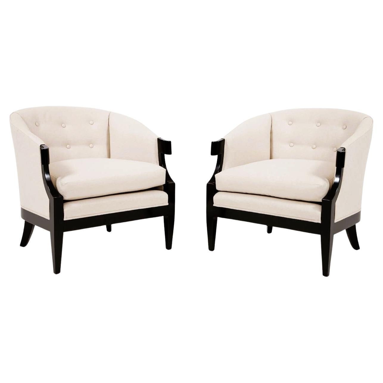 Winsor White & William Millington for Baker Club Chairs