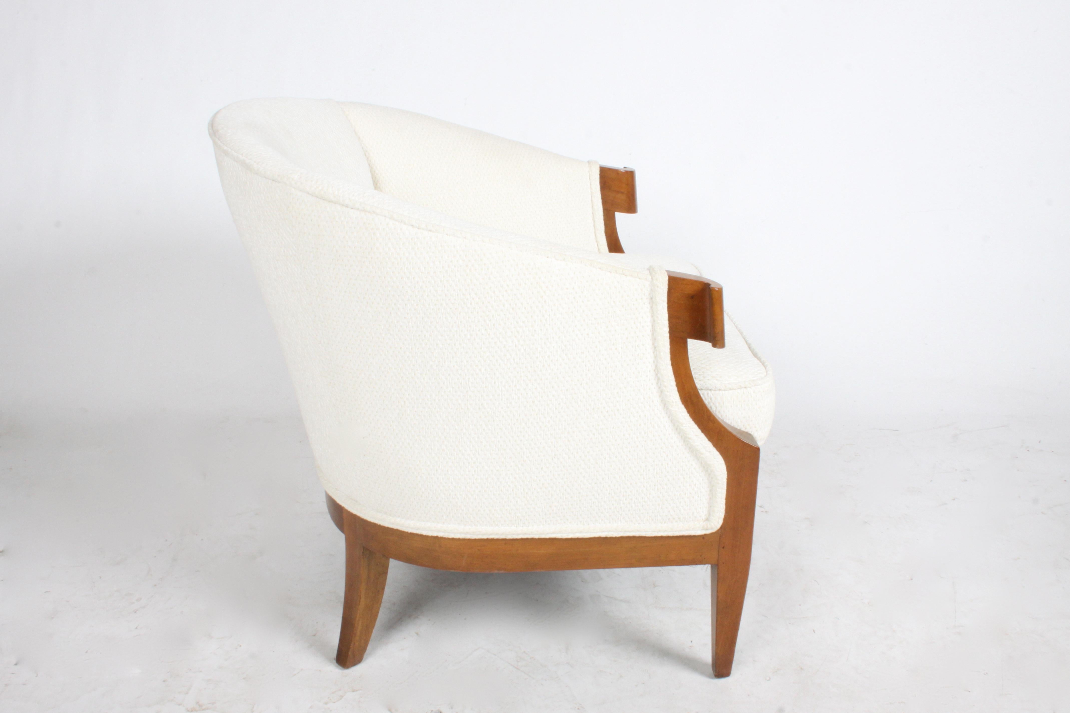 Sedia occasionale Winsor White & William Millington per Baker Furniture Co. 1950 In condizioni buone in vendita a St. Louis, MO
