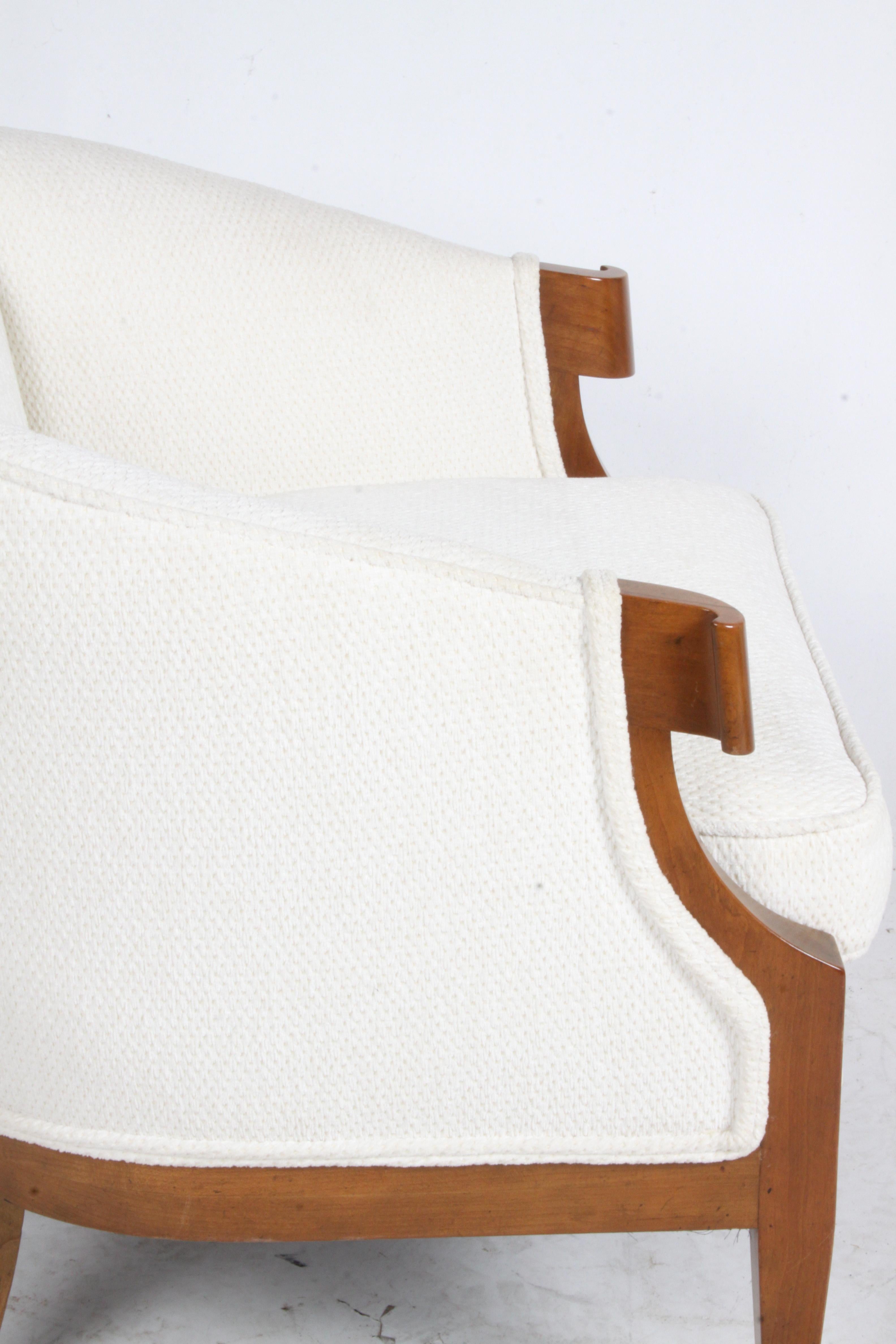 Metà XX secolo Sedia occasionale Winsor White & William Millington per Baker Furniture Co. 1950 in vendita