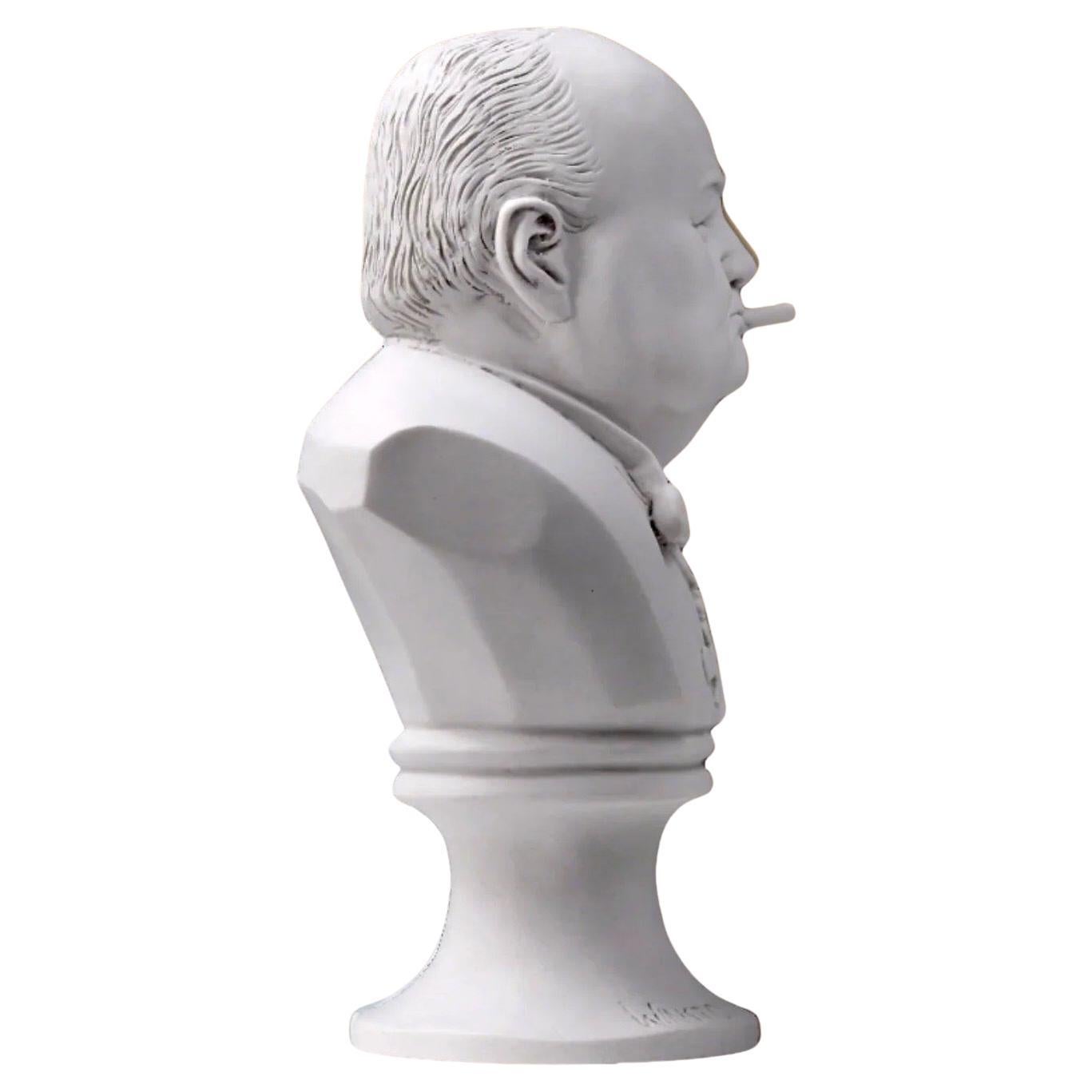 European Winston Churchill Bust Sculpture, 20th century For Sale