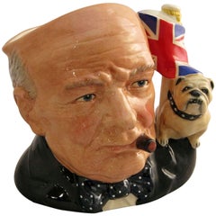 Cruche personnage Winston Churchill par Royal Doulton