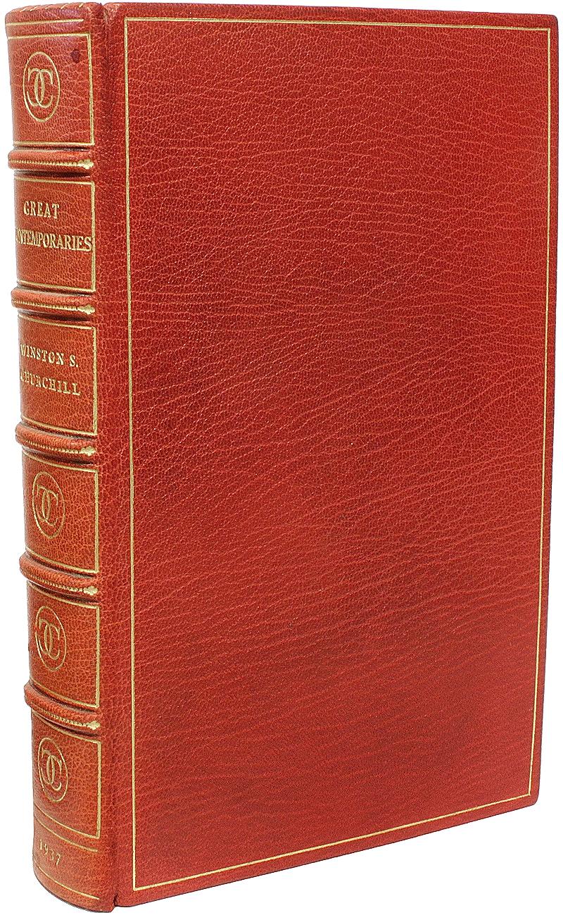 AUTHOR: CHURCHILL, Winston. 

TITLE: Great Contemporaries.

PUBLISHER: London: Thornton Butterworth, Ltd., 1937.

DESCRIPTION: FIRST EDITION. 1 vol., 8-1/2