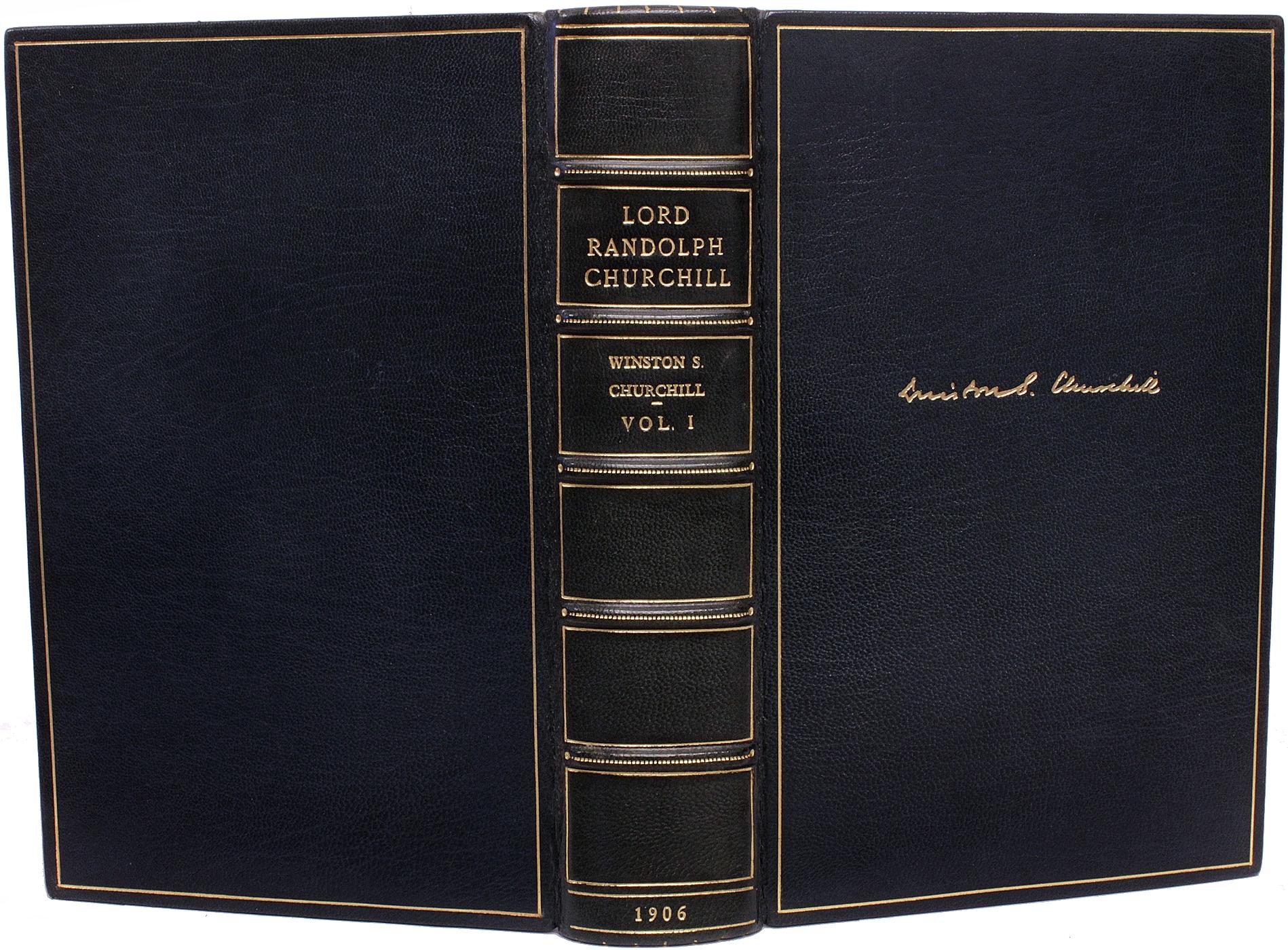 AUTHOR: CHURCHILL, Winston. 

TITLE: Lord Randolph Churchill.

PUBLISHER: London: Hodder & Stoughton, 1906.

DESCRIPTION: FIRST EDITION. 2 vols., 8-11/16