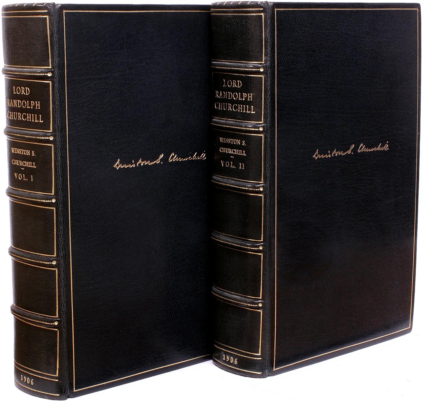Début du 20ème siècle Winston Churchill. Lord Randolph Churchill - 2 VOLS - Première édition - 1906 en vente
