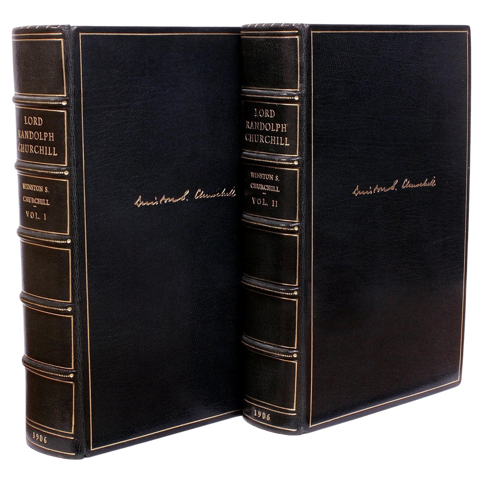 Winston CHURCHILL. Lord Randolph Churchill – 2 Bände. - ERSTAUSGABE - 1906