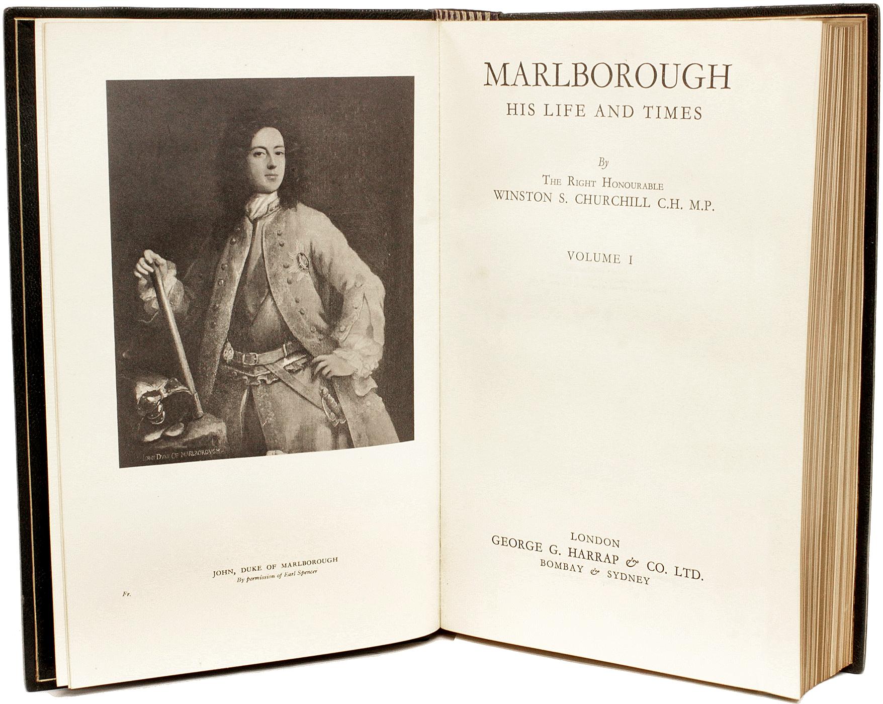 Winston Churchill. Marlborough, sa vie et son époque - TOUTES LES 1ÈRES EDITIONS - 4 VOLS Excellent état - En vente à Hillsborough, NJ
