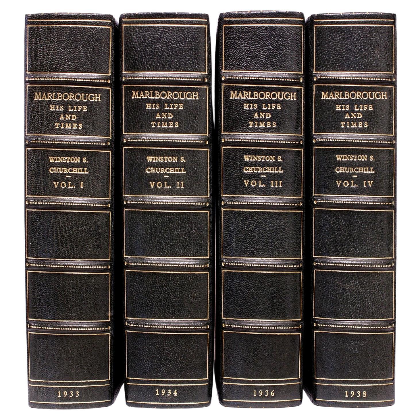 Winston Churchill. Marlborough, sa vie et son époque - TOUTES LES 1ÈRES EDITIONS - 4 VOLS