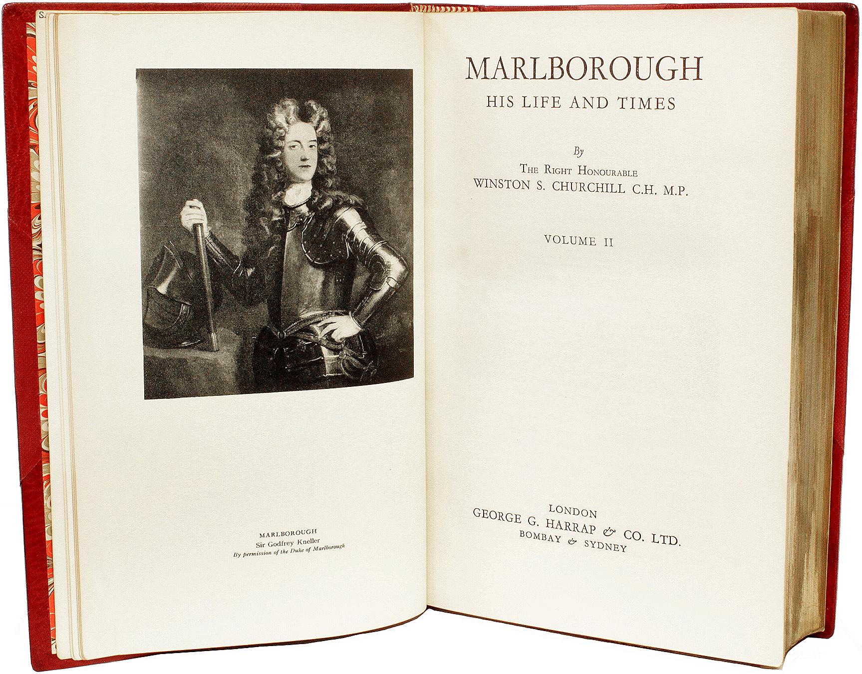 Britannique Winston Churchill, Marlborough His Life and Times, Toutes les premières éditions, 1933/8 en vente