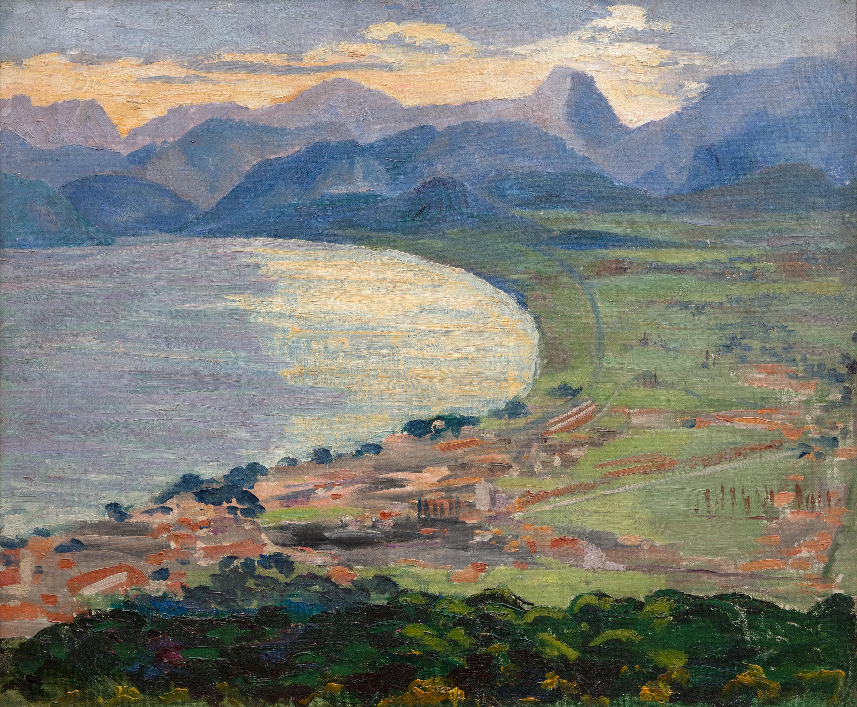 Winston Churchill Landscape Painting - Riviera Coast Scene
