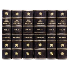 Winston CHURCHILL. Second World War - 6 vols. - ALL FIRST EDITIONS 1948 - 54