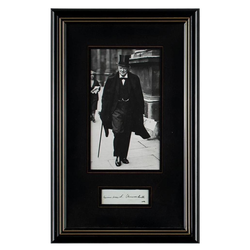 Winston Churchill Signed Card