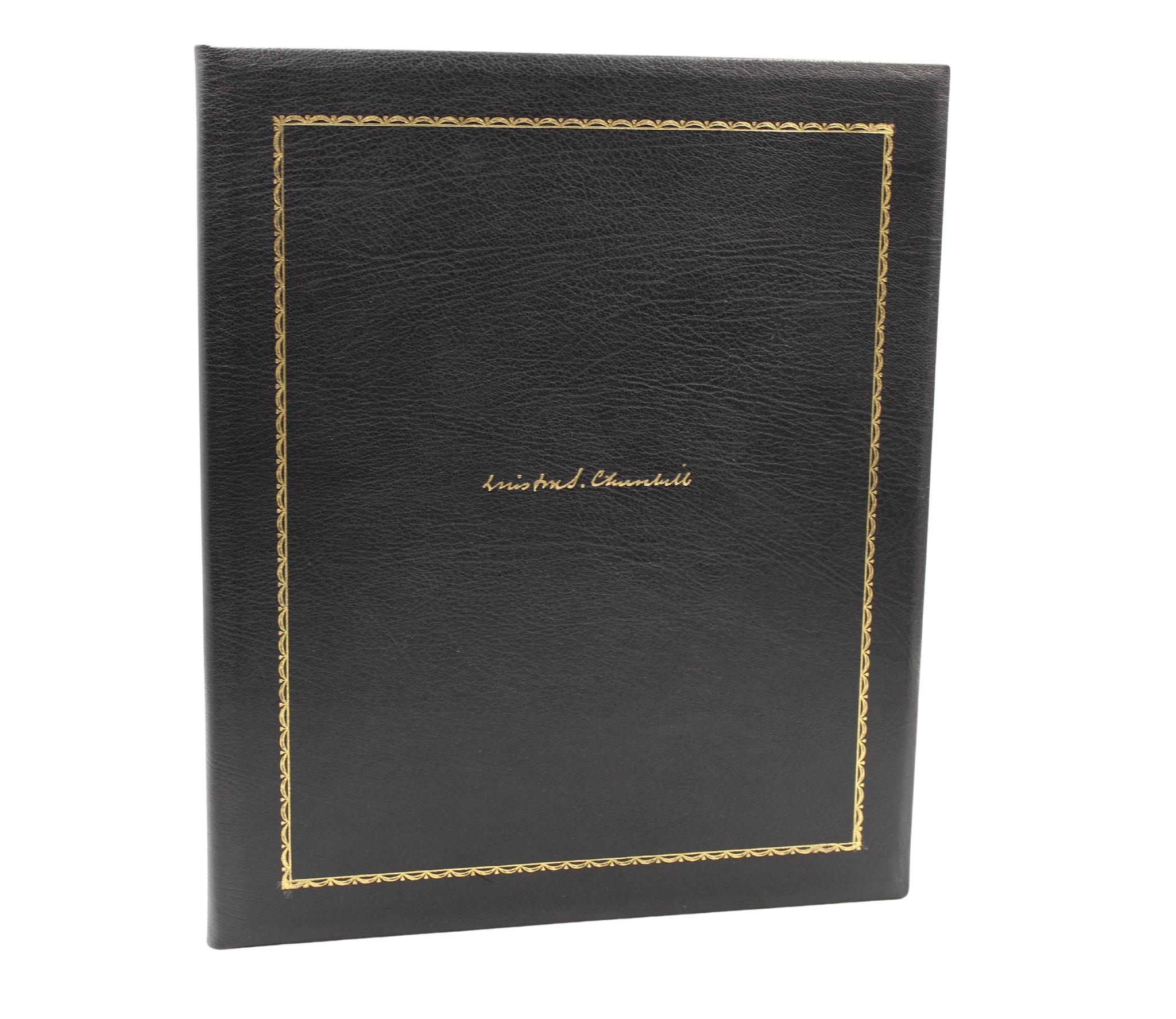 Leather Winston Churchill Signed Letter to British Publisher Thornton Butterworth, 1937