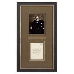 Winston Churchill Signed Typed Letter, to the English-Speaking Union, Feb. 1957