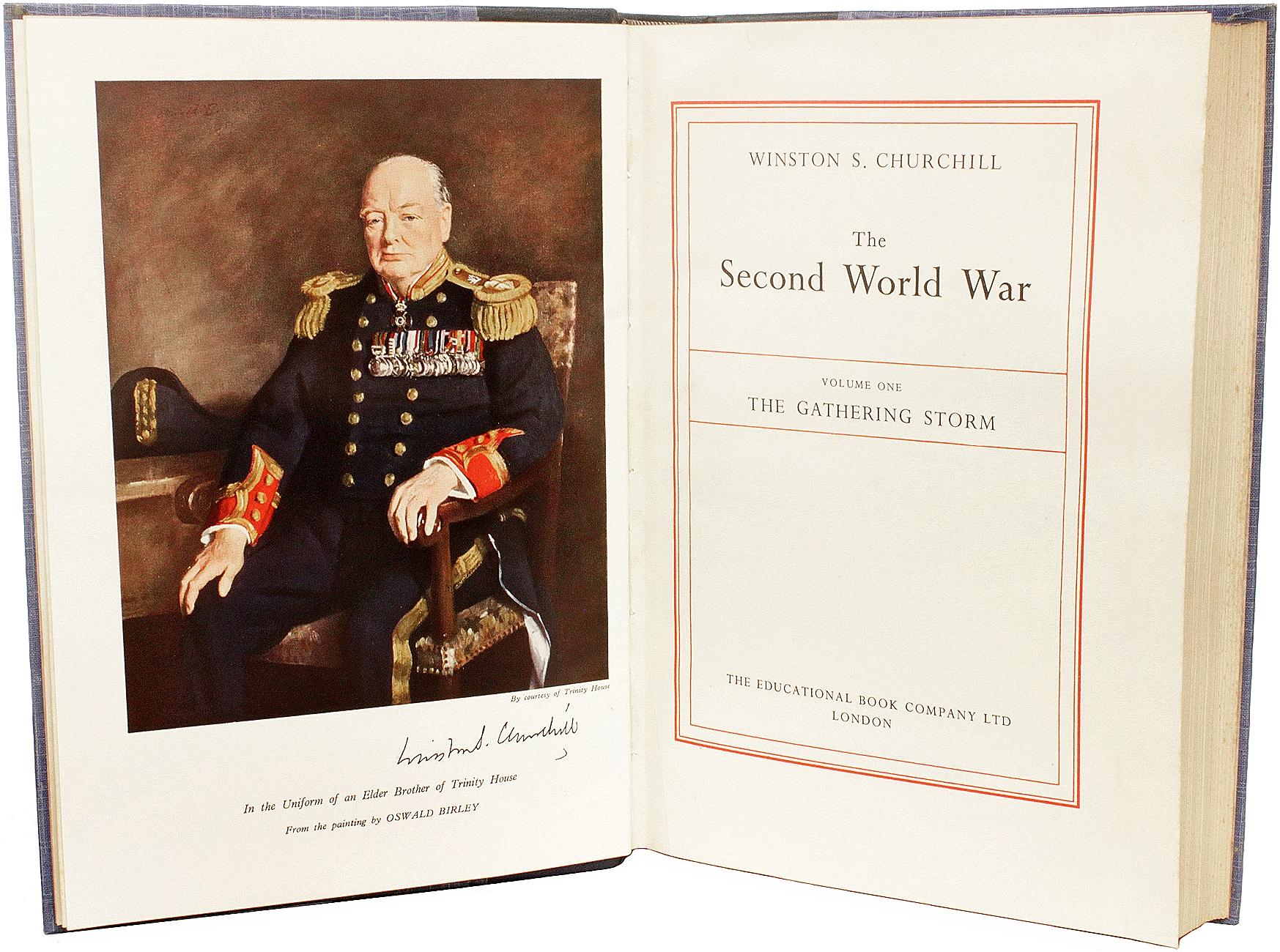 British Winston CHURCHILL - The Second World War - 6 VOLS - THE CHARTWELL EDITION - 1954