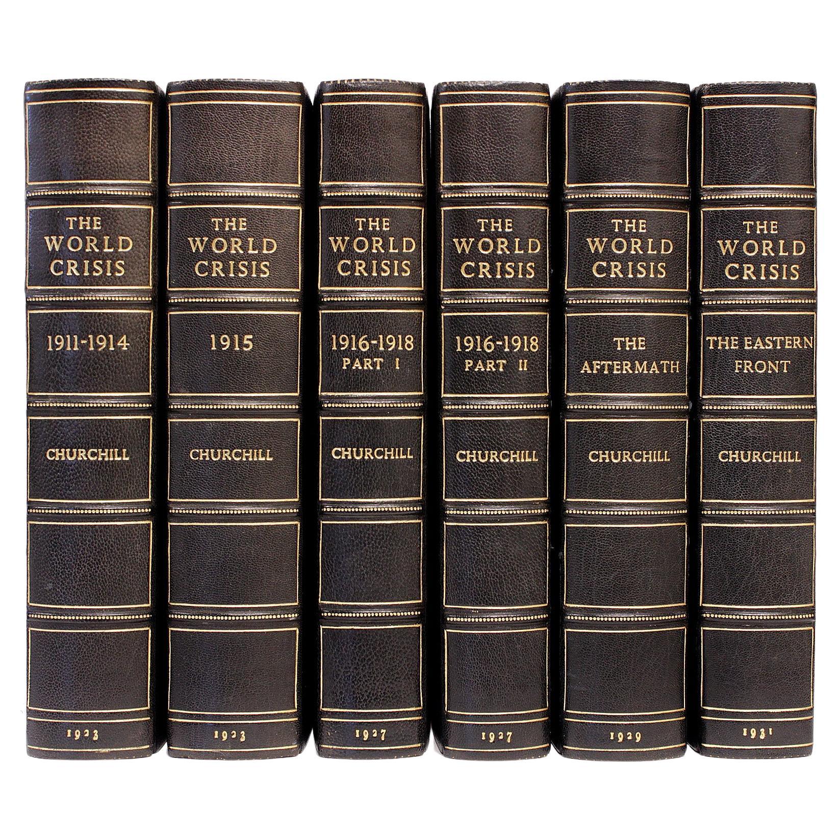 Winston CHURCHILL. The World Crisis - 6 Bände. ALL FIRST EDITIONS 1923-1931
