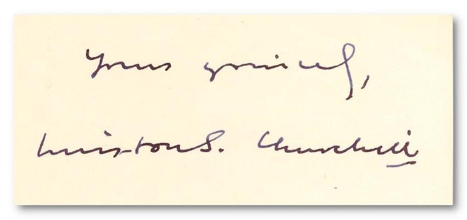 winston churchill handwriting
