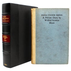 Winston Churchill's Copy of "India Under Ripon: A Private Diary" by Blunt, 1909