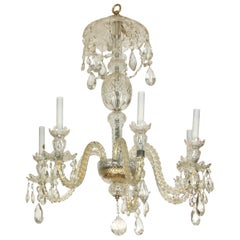 Lampadario di cristallo Winston, anni '40 circa