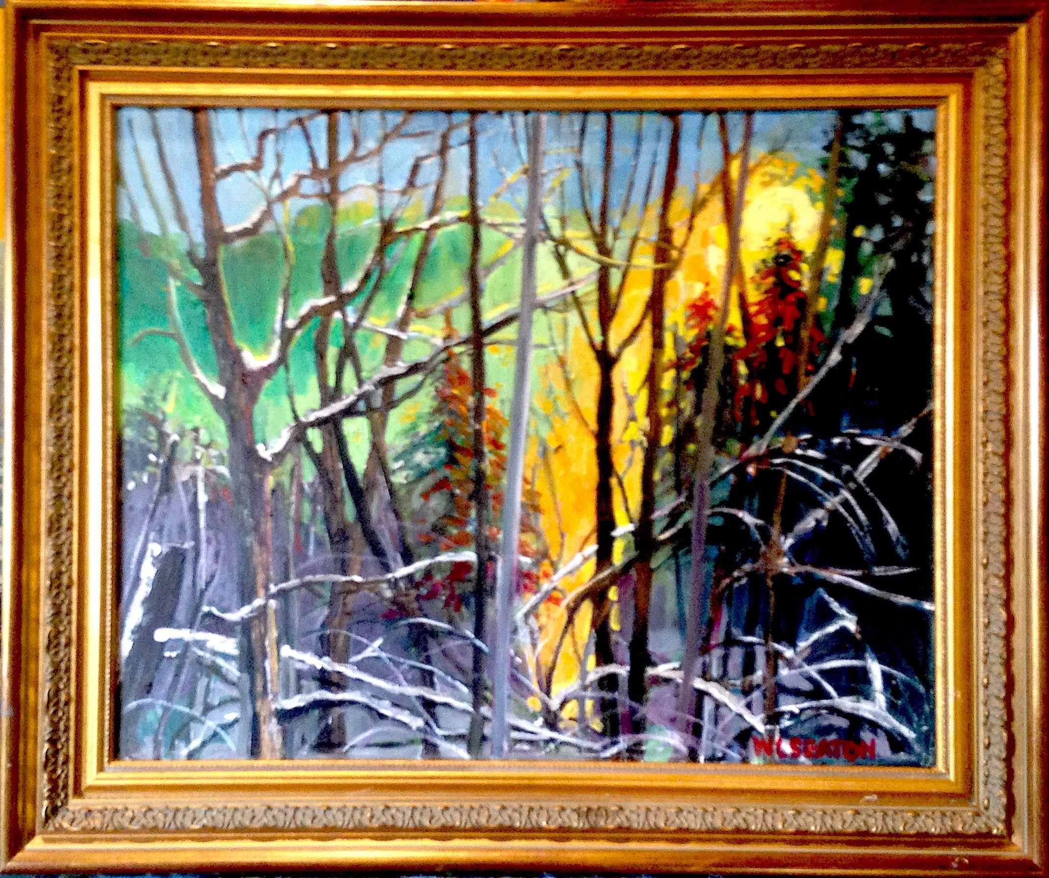 After Ice Storm on Cottonwood Drive, Painting, Oil on Canvas 1