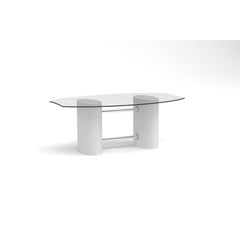 Winston White Table by SLIDE Studio